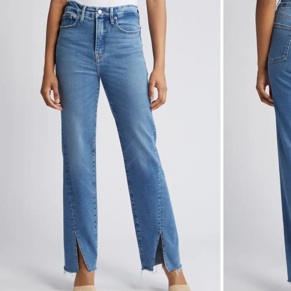 Good American High Rise Blue Jeans